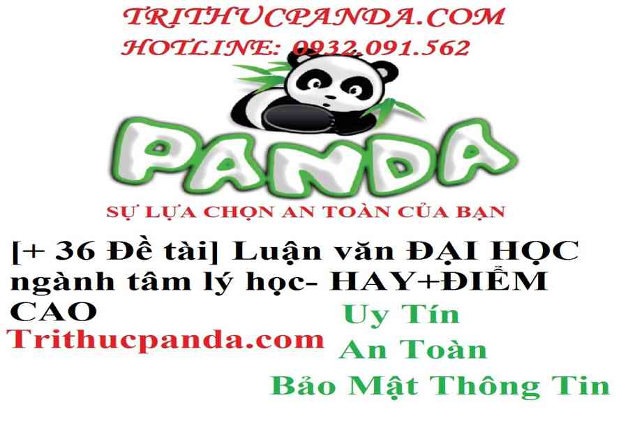 TOP 36 Đề Tài Luận Văn Thạc Sĩ Ngành Tâm Lý Học - NEW - Kiến Thức Cho Người lao Động Việt Nam