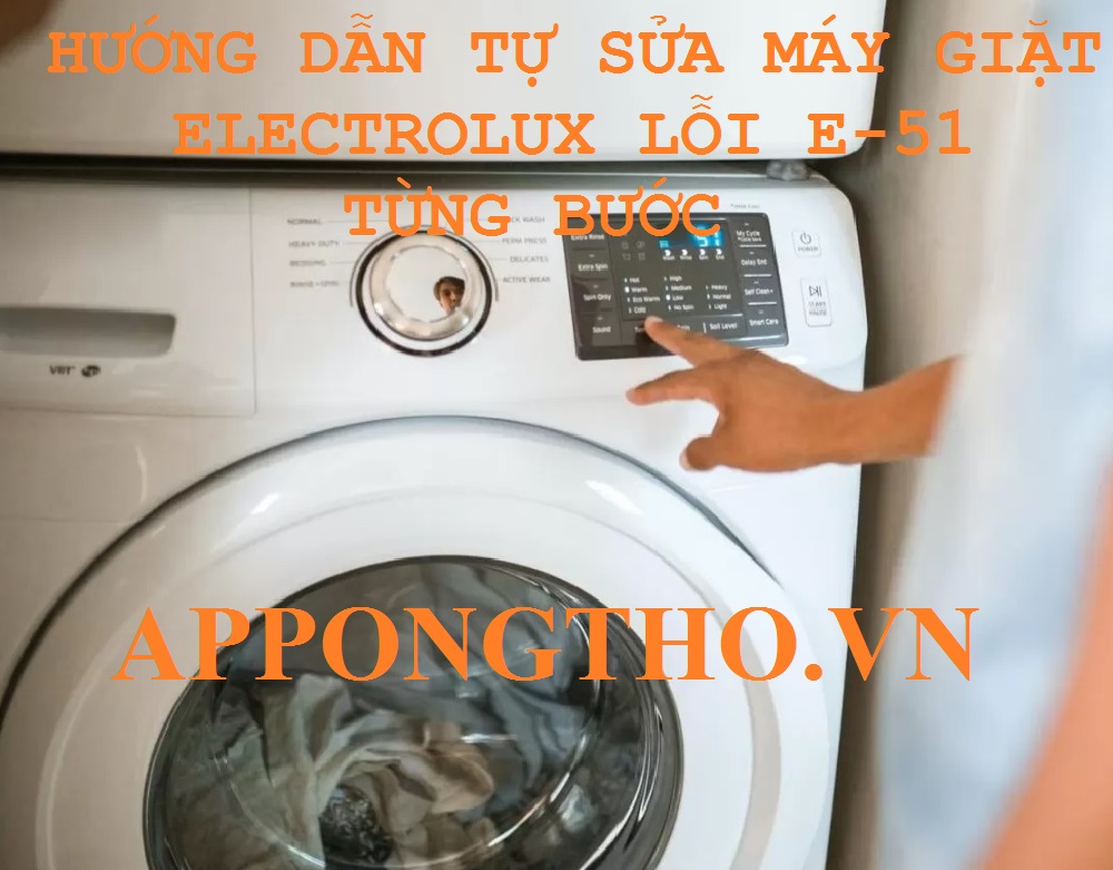 Máy giặt Electrolux báo lỗi E51 có do nguồn điện không?