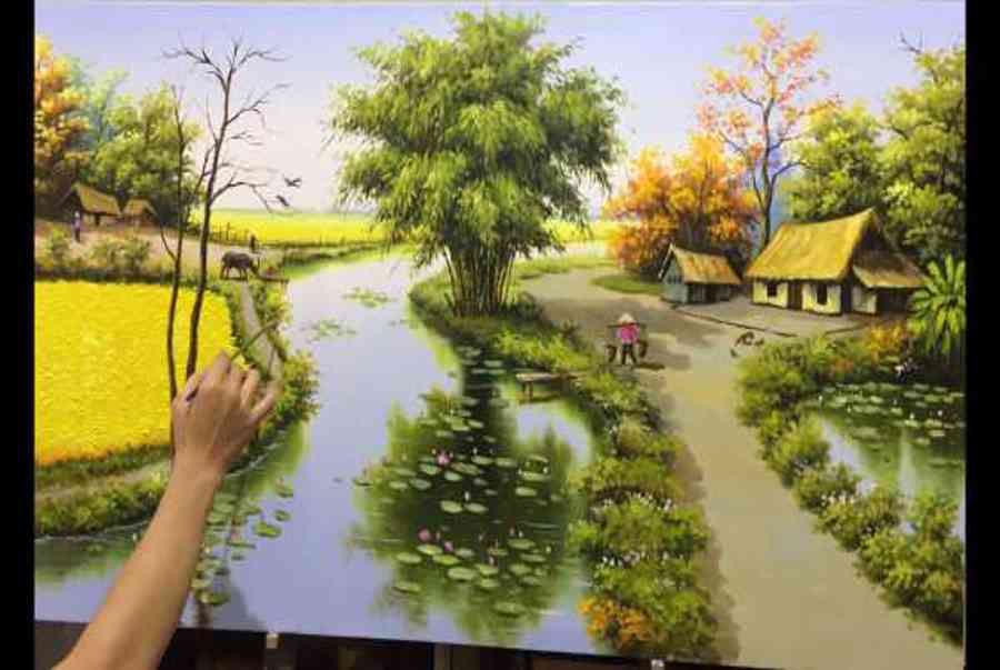 Vẽ tranh phong cảnh đơn giản mà đẹp hướng dẫn cách Phác Họa - Kiến Thức Cho  Người lao Động Việt Nam