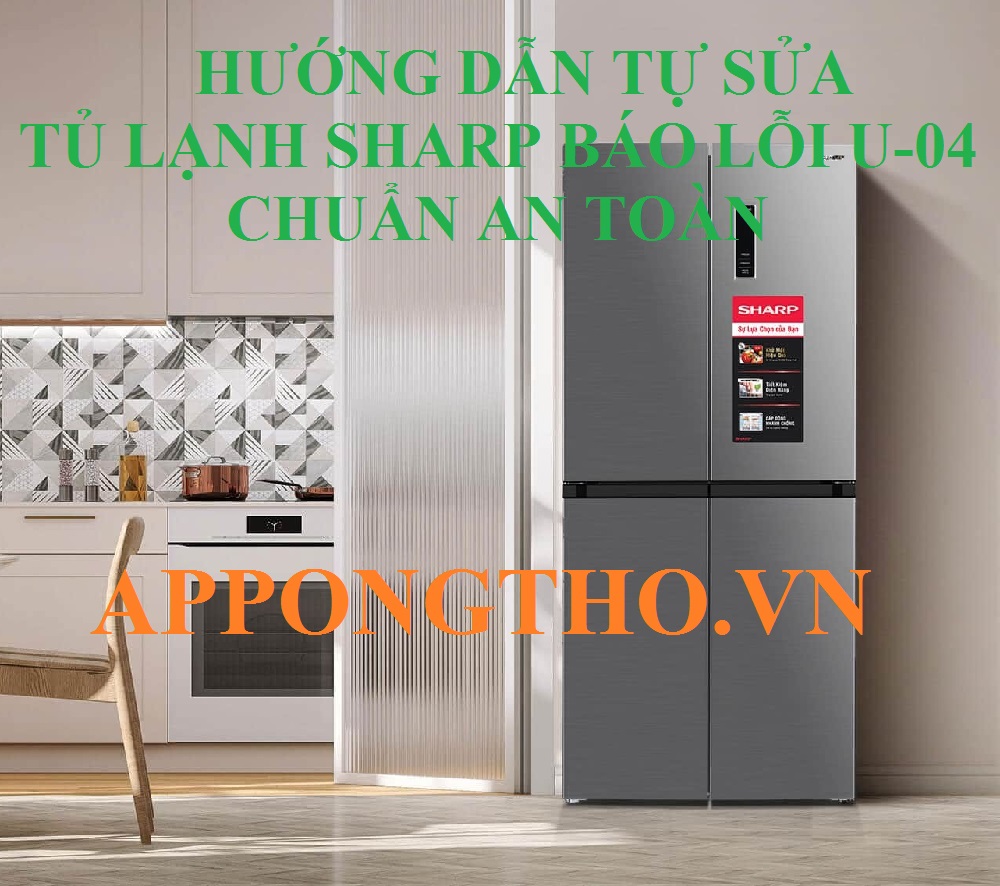 Tủ lạnh Sharp báo lỗi U-04 sau bao lâu cần sửa?